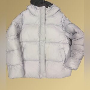 PINK by  Marshmallow Cozy Winter Coat Cropped Puffer  Comfy some flaws